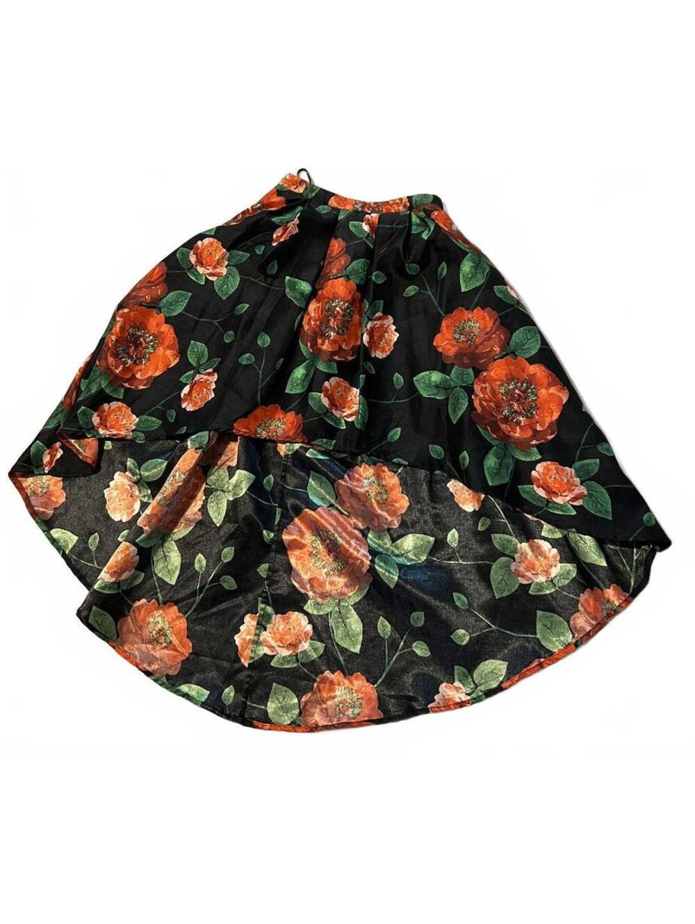 My Michelle Black Floral High-Low Skirt Size 0